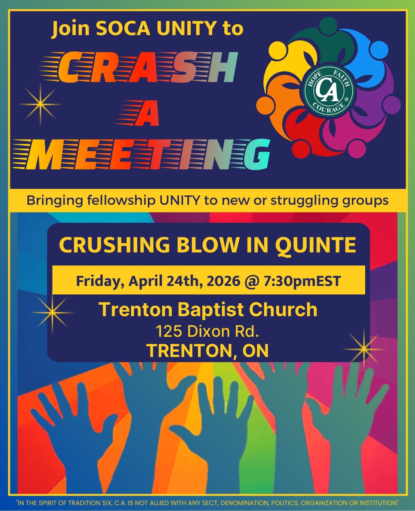 Unity Committee – Southern Ontario Cocaine Anonymous Area